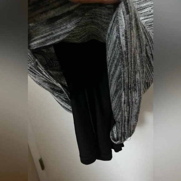 NWT Iris LA Gray and Black Zipper Front Midi Dress Medium - Picture 4 of 11